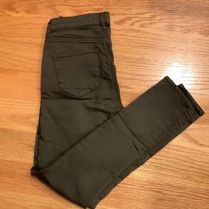 TopShop Olive Green Jeans